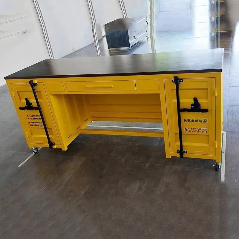 Home Office Work Table - 산업 스타일 컴퓨터 책상 가구 금속