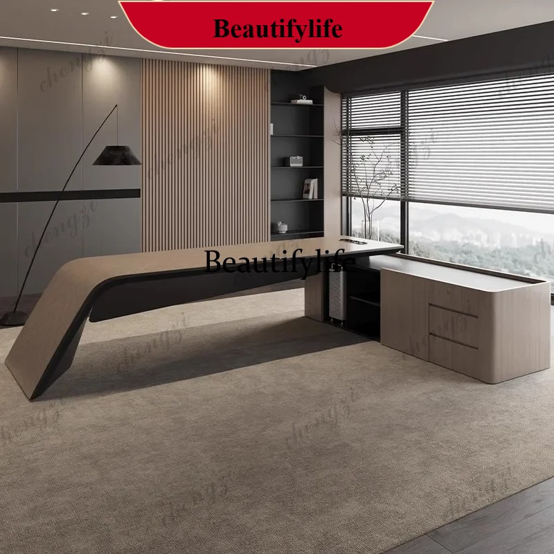 Home Office Work Table - E153 사무용 가구 수납장 고급형 임원용