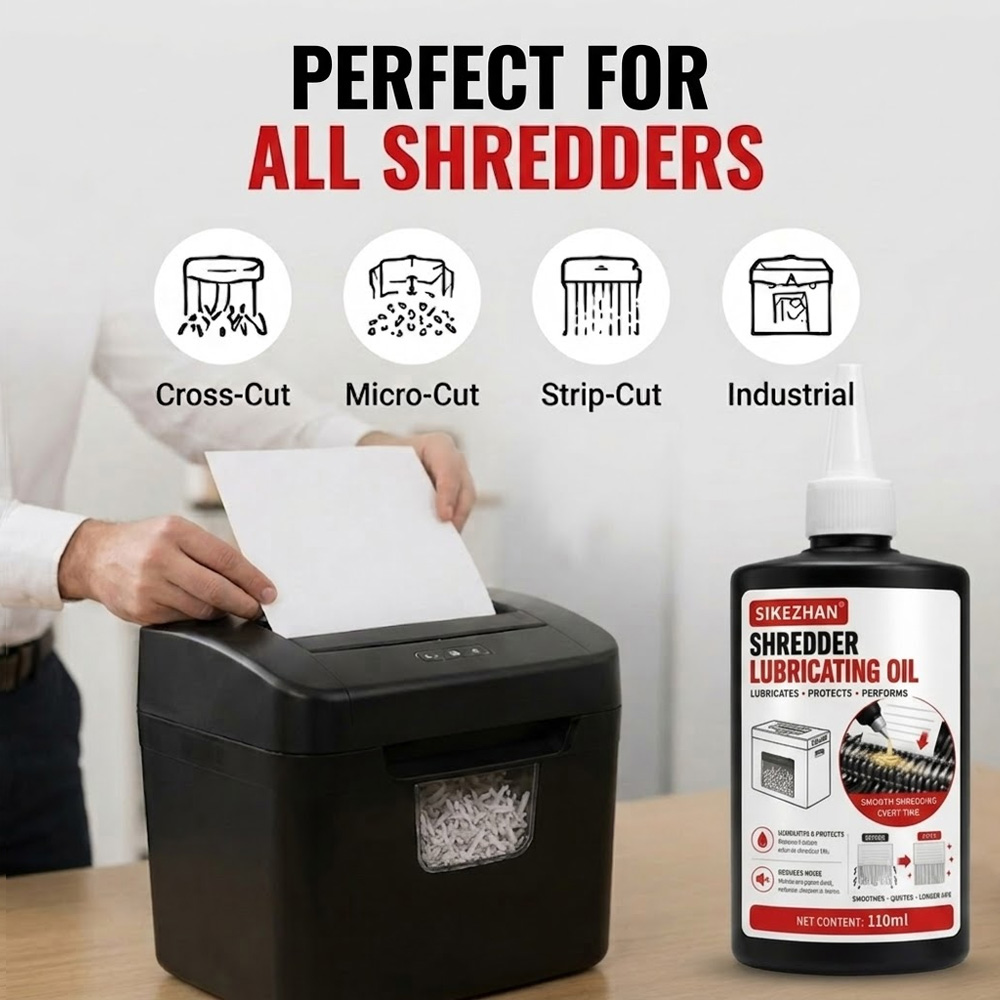 Home Office Paper Shredder - 110ml 슈레더 윤활유는 잼을 방지합니다. 사무실용