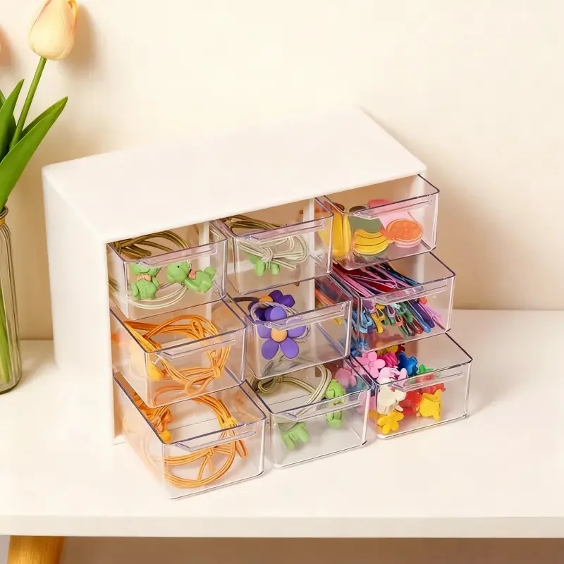 Home Office Work Table - 비즈 재료 보관함. 나인 그리드 서랍형