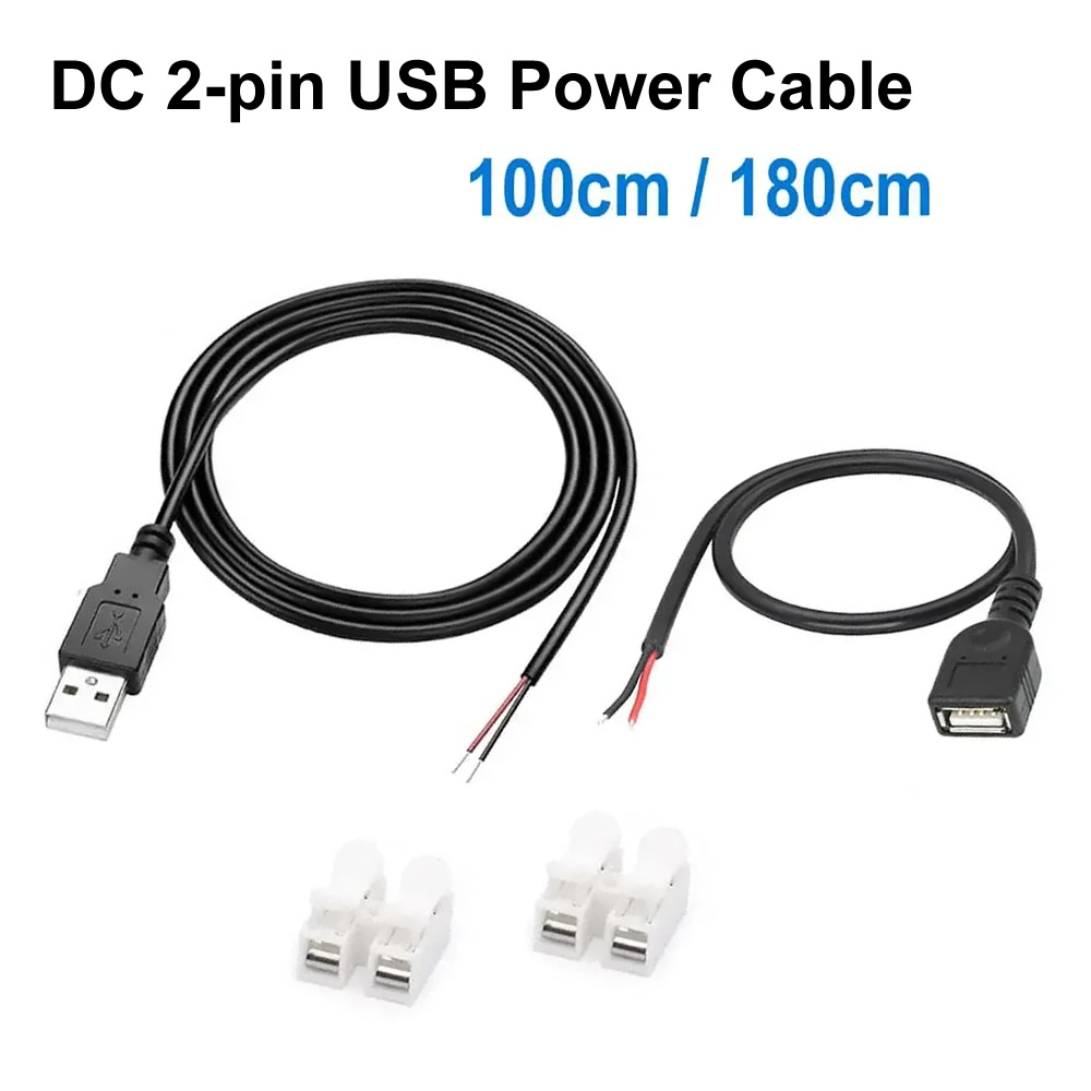 Power Strip Desk - DC 2핀 USB 전원 케이블 USB