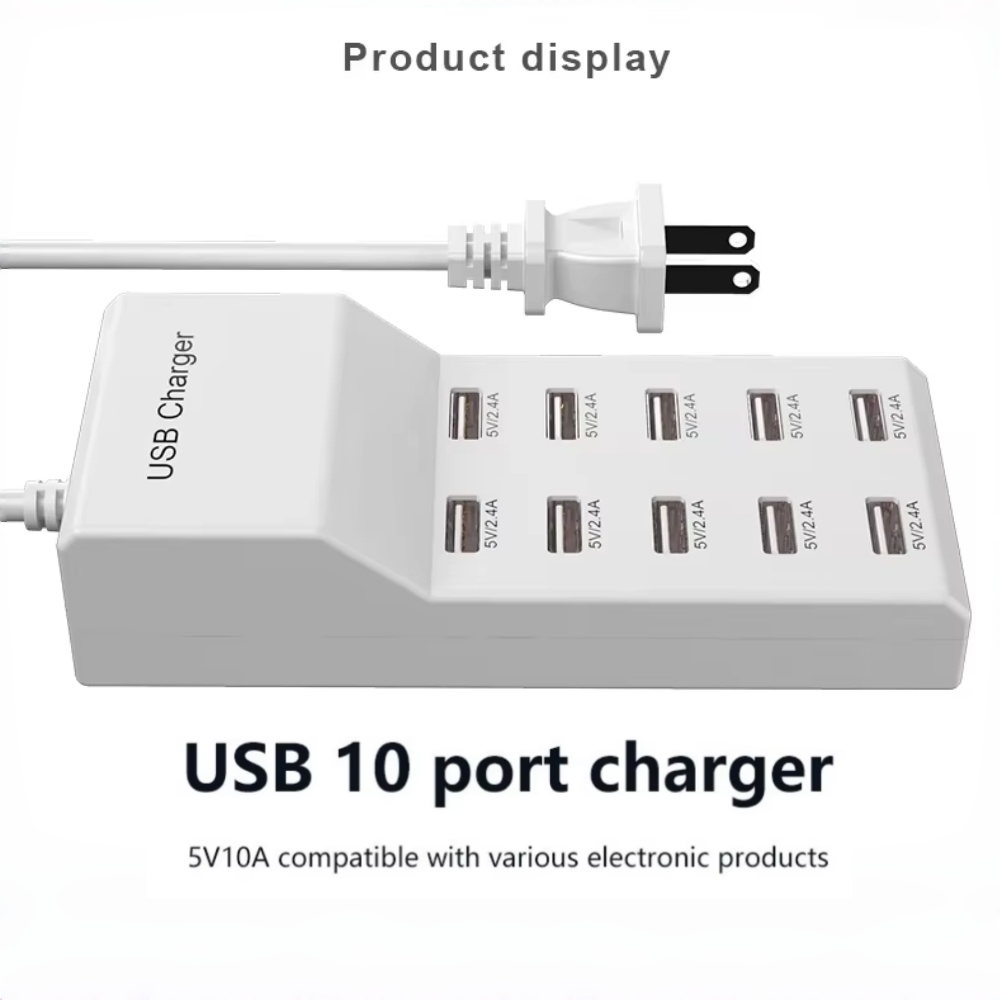 Home Office Of Uk - 10포트 USB 허브 고속 충전기 휴대용