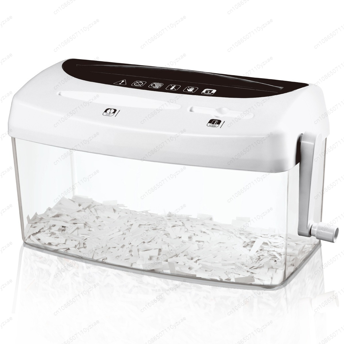 Home Office Paper Shredder - 수동 핸드 크랭크 문서 파쇄기, 가정