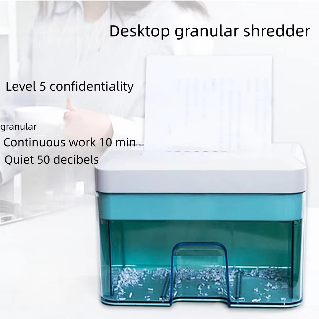 Home Office Paper Shredder - 5단계 보안 데스크탑 서랍형 사무실/가정용 곡물