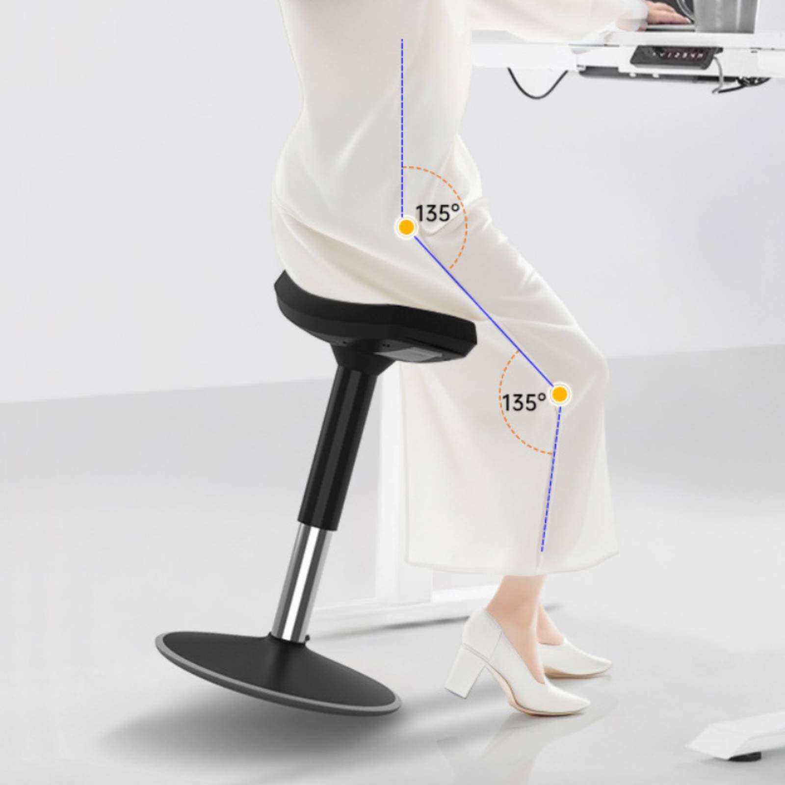 Home Office Furniture - 편안한 장시간 앉기 좋은 안장형 스툴,