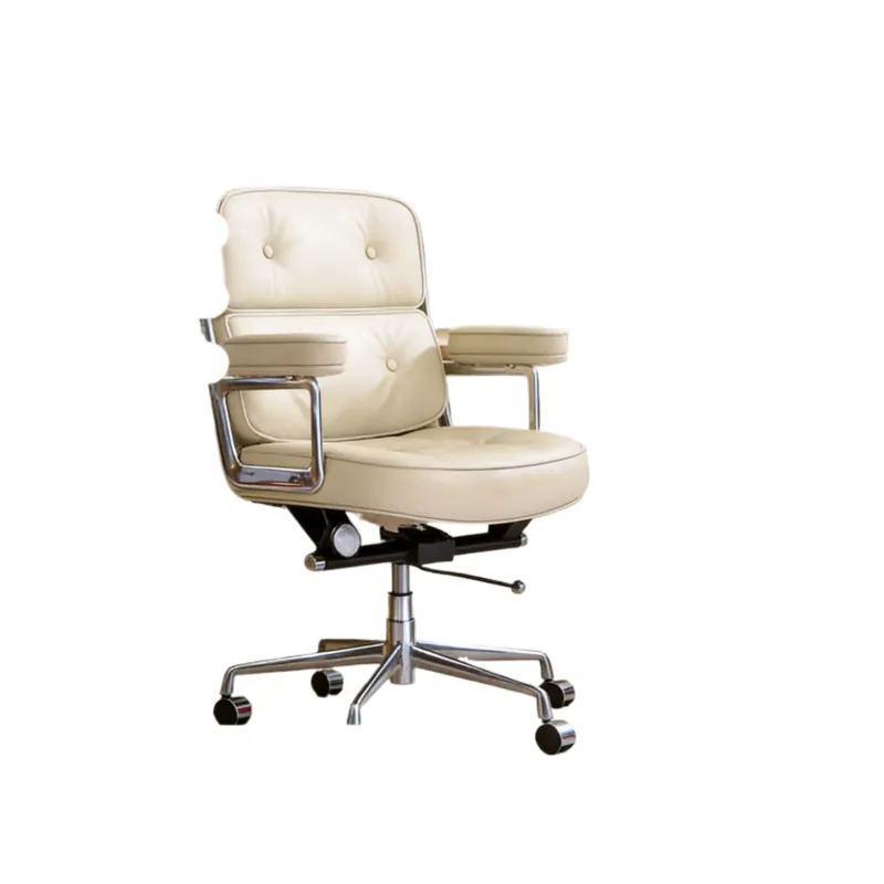 Home Office Desks - PU 가죽 커버와 360도 회전 베이스가