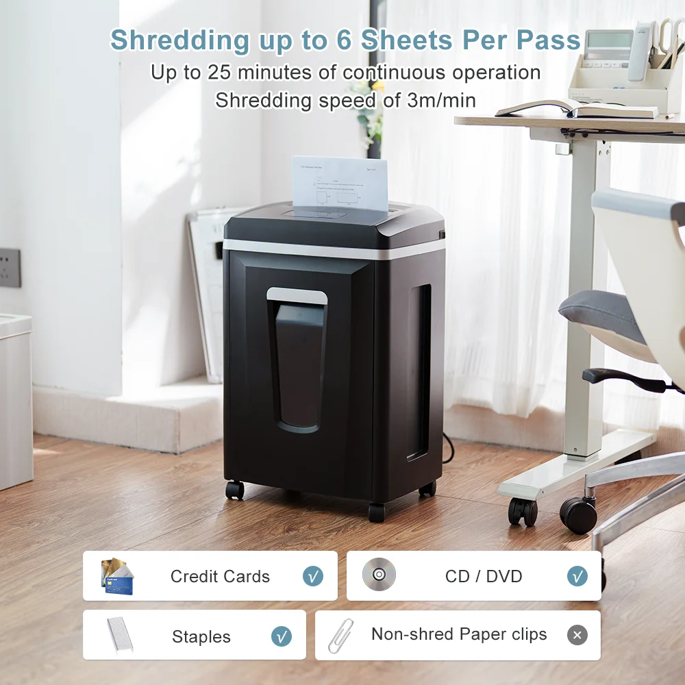 Home Office Paper Shredder - 헤비 듀티 상업용 종이 분쇄기 마이크로