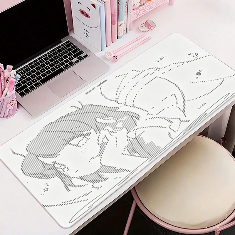 Desk Mat Leather - 1Pcs 가죽 마우스 패드 애니메이션 엔젤