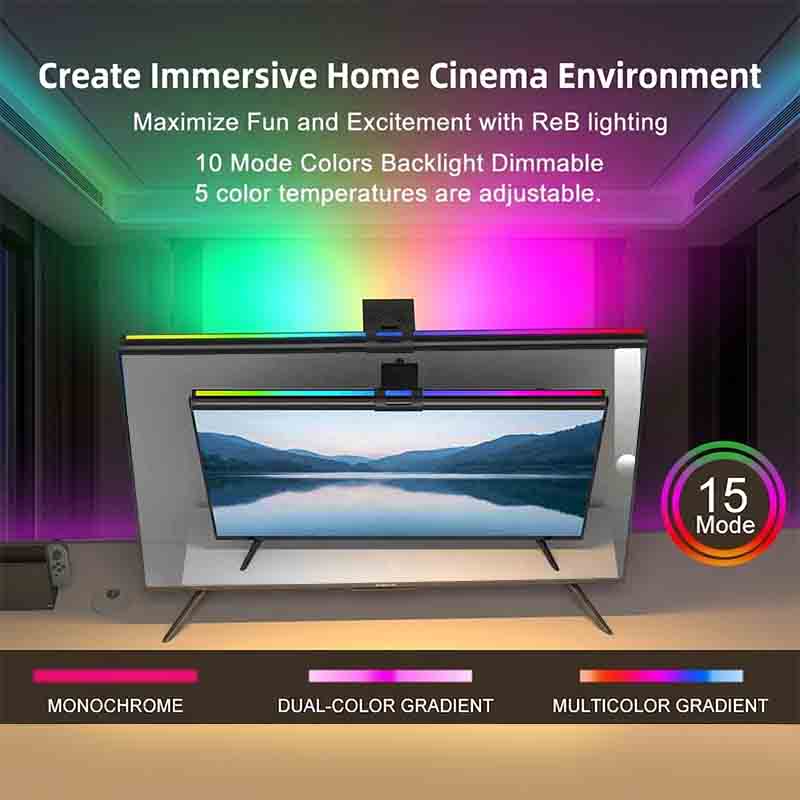 60/80cm RGB 라이트 LED 모니터 라이트 바  - Home Office Work Table 리뷰 및 가격