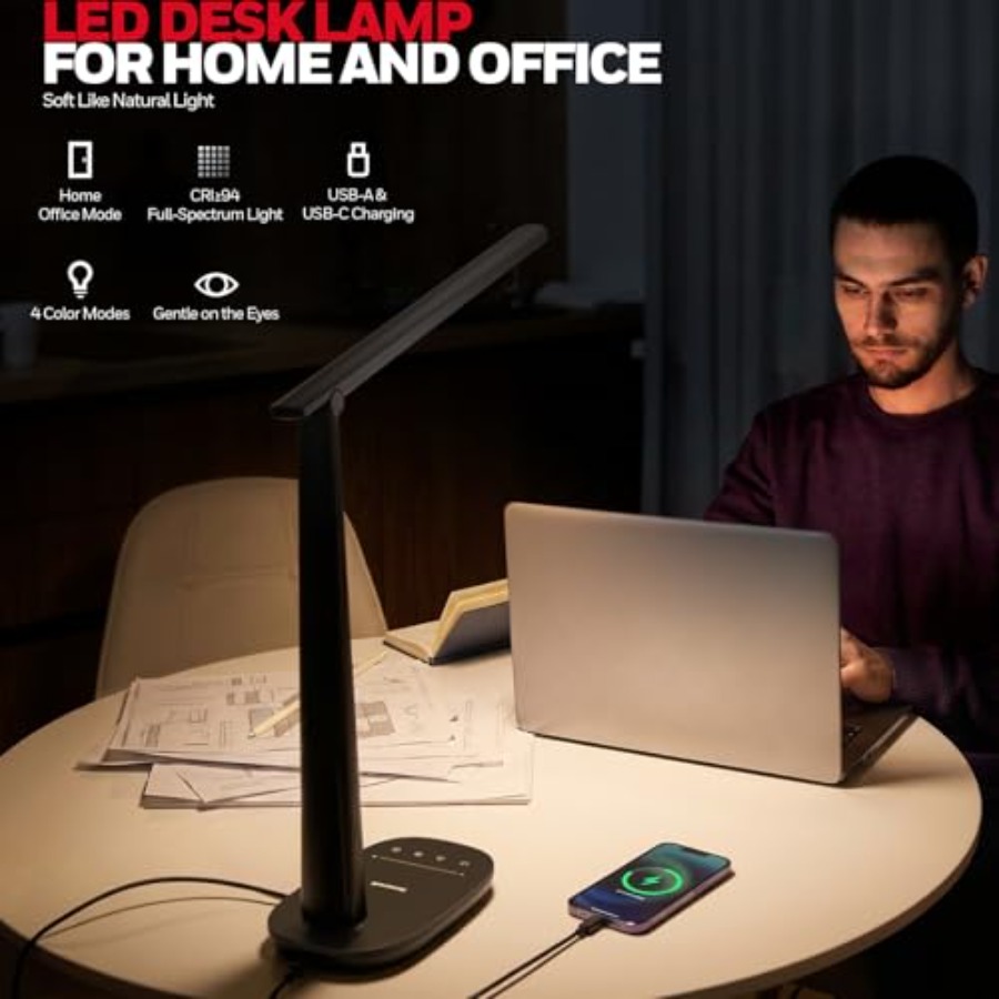 홈 오피스용 LED 데스크 램프, 눈 보호 기능이 있는 - Home Office Desks 리뷰 및 가격