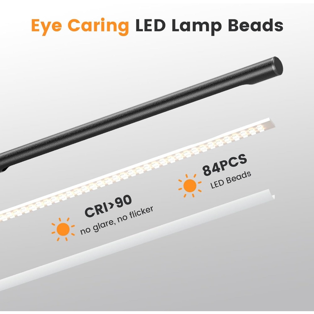 16인치 조절 가능한 금속 LED 데스크 램프, 15W - Home Office Desks 리뷰 및 가격