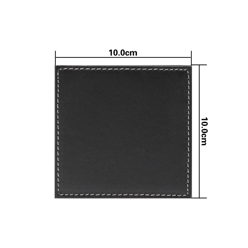 6 개/대 비즈니스 가죽 컵 받침 단열 컵 받침 차 광 - Desk Mat Leather 리뷰 및 가격