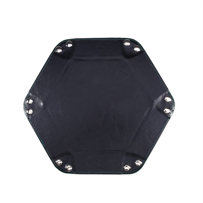육각형 접이식 주사위 트레이 PU 가죽 벨벳 양면 두꺼 - Desk Mat Leather 리뷰 및 가격