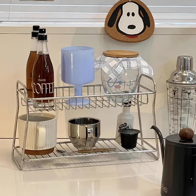 2단 카운터탑 수납 선반 - 주방, 욕실, 사무실, 화 - Home Office Work Table 리뷰 및 가격