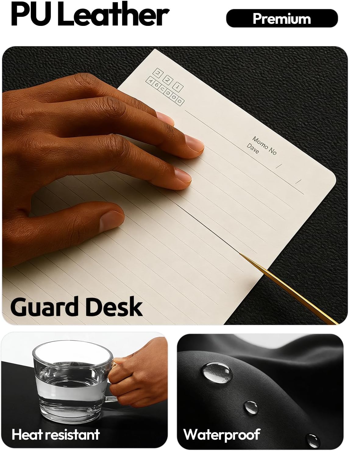 대형 PU 가죽 데스크 패드 보호대 (사무실 및 가정용 - Desk Mat Leather 리뷰 및 가격