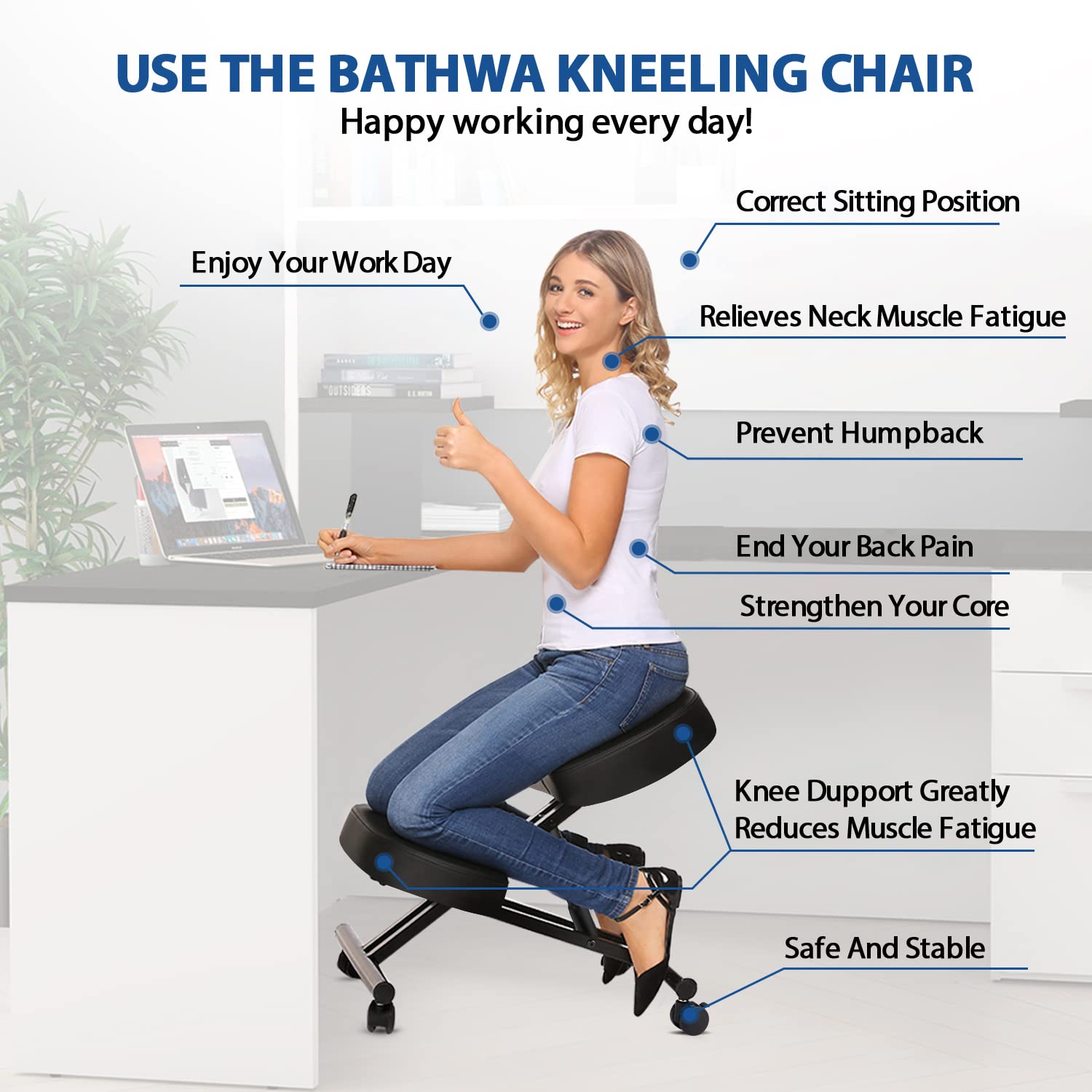 사무실용 인체공학적 무릎꿇이 의자, 가정 및 사무실용  - Home Office Furniture 리뷰 및 가격