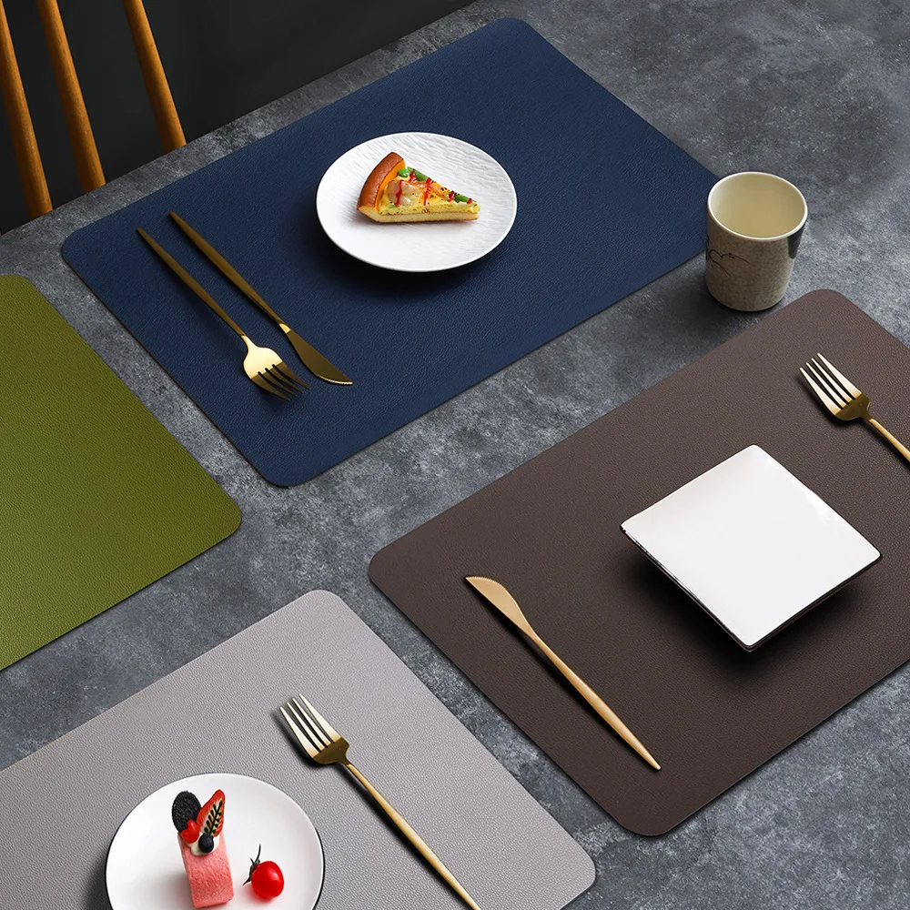 PVC 양면 가죽 식탁 매트 미끄럼 방지 단열 홈 데코 - Desk Mat Leather 리뷰 및 가격