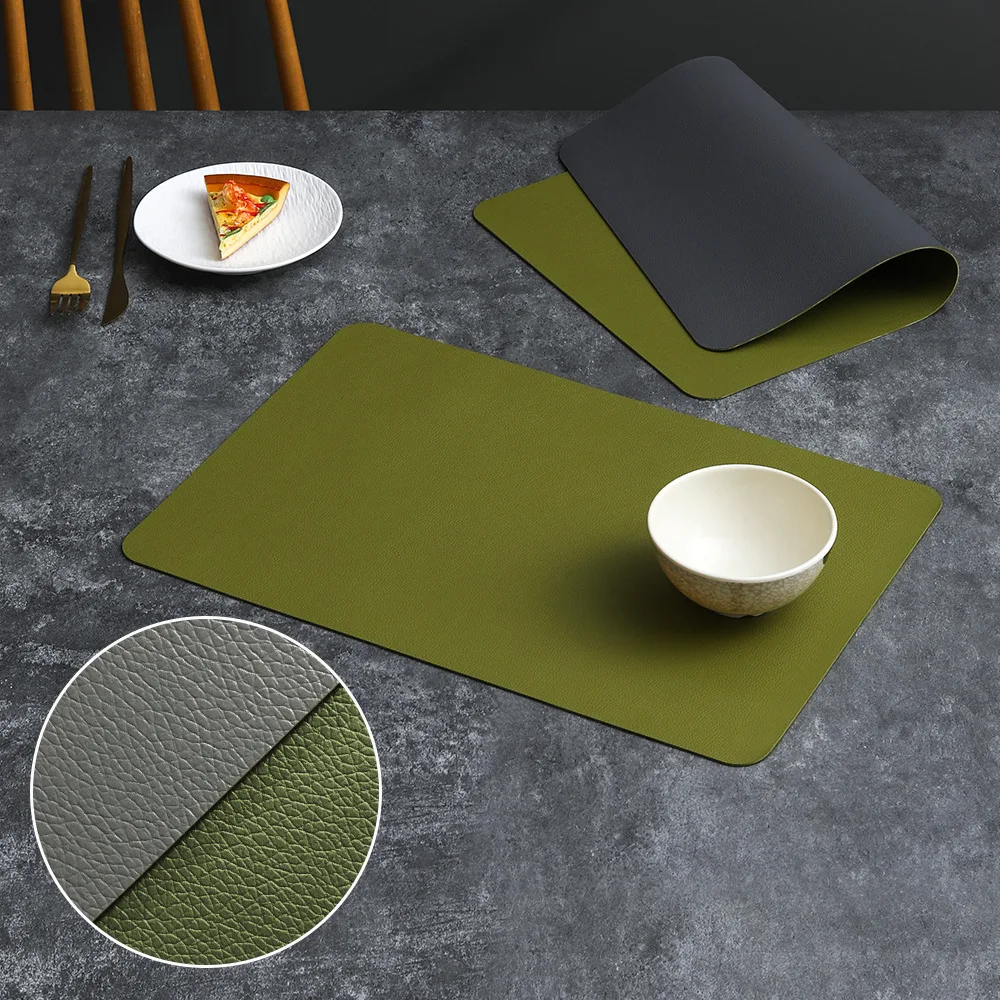 PVC 양면 가죽 식탁 매트 미끄럼 방지 단열 홈 데코 - Desk Mat Leather 리뷰 및 가격