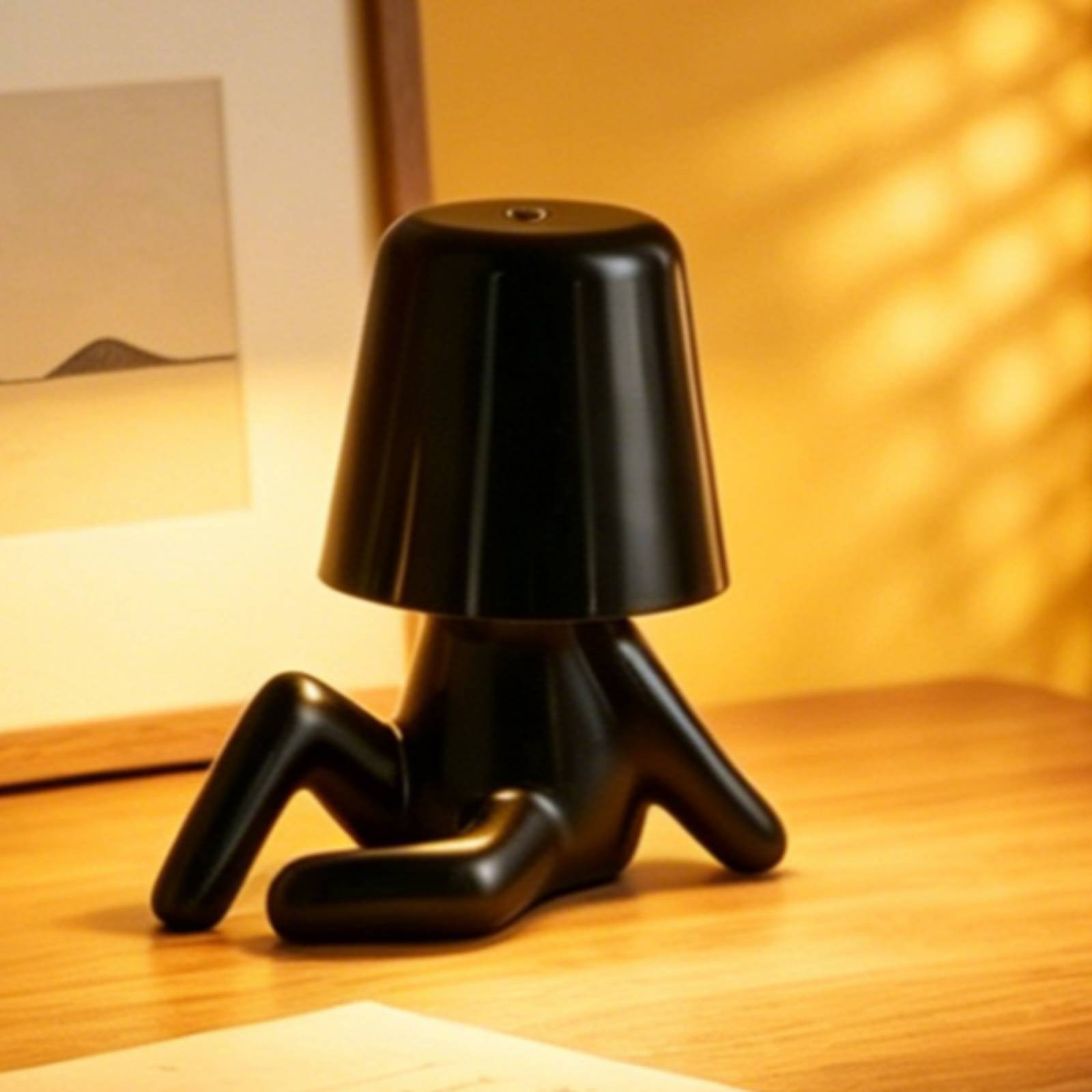 앉아있는 사람 모양 램프 ABS 수지 침대 옆 야간 조 - Home Office Desks 리뷰 및 가격