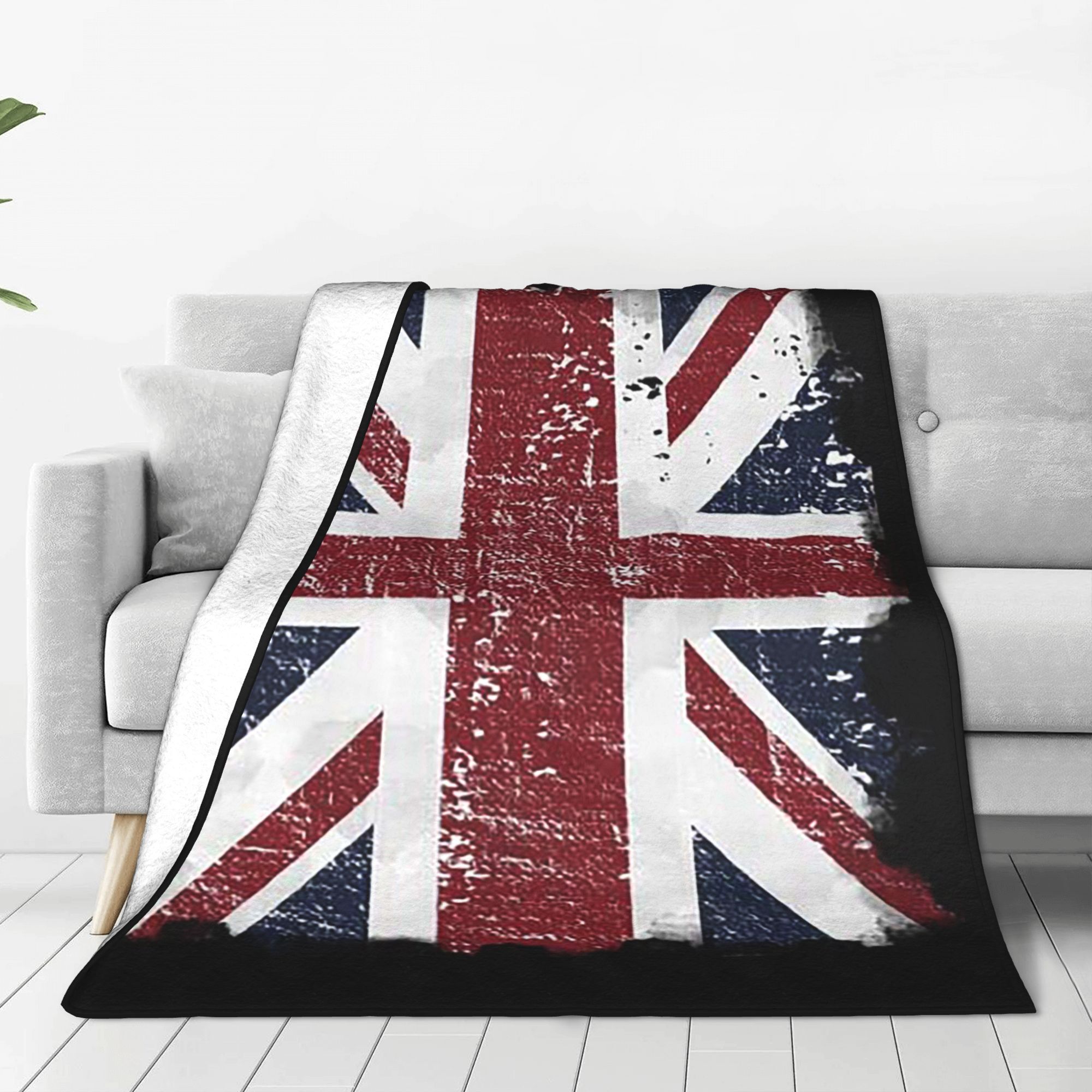 디스트레스드 영국 국기 블랙 그레이 유니온 잭 페이스  - Home Office Of Uk 리뷰 및 가격