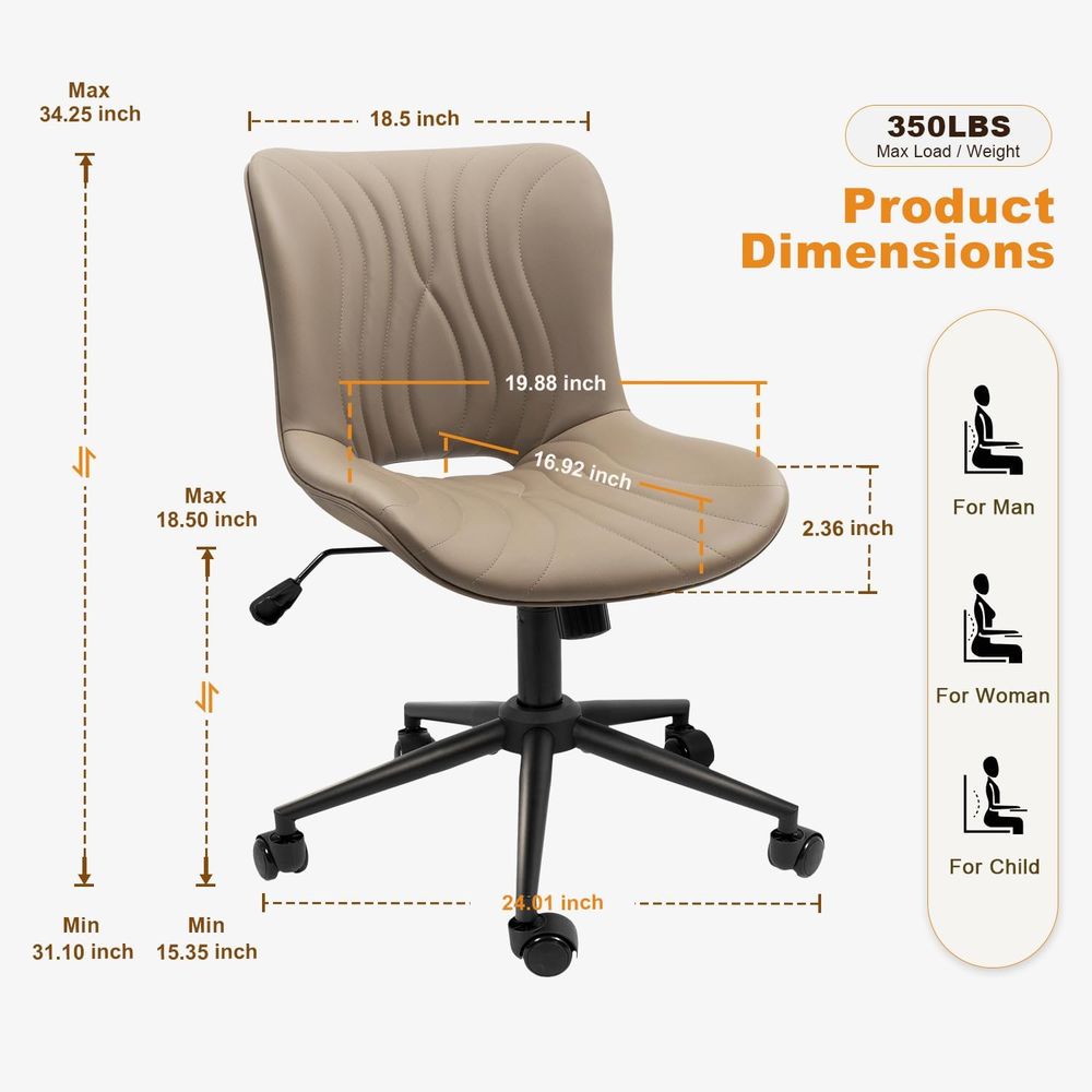 인체공학적 높이 조절이 가능한 회전식 책상 의자(바퀴  - Home Office Desks 리뷰 및 가격