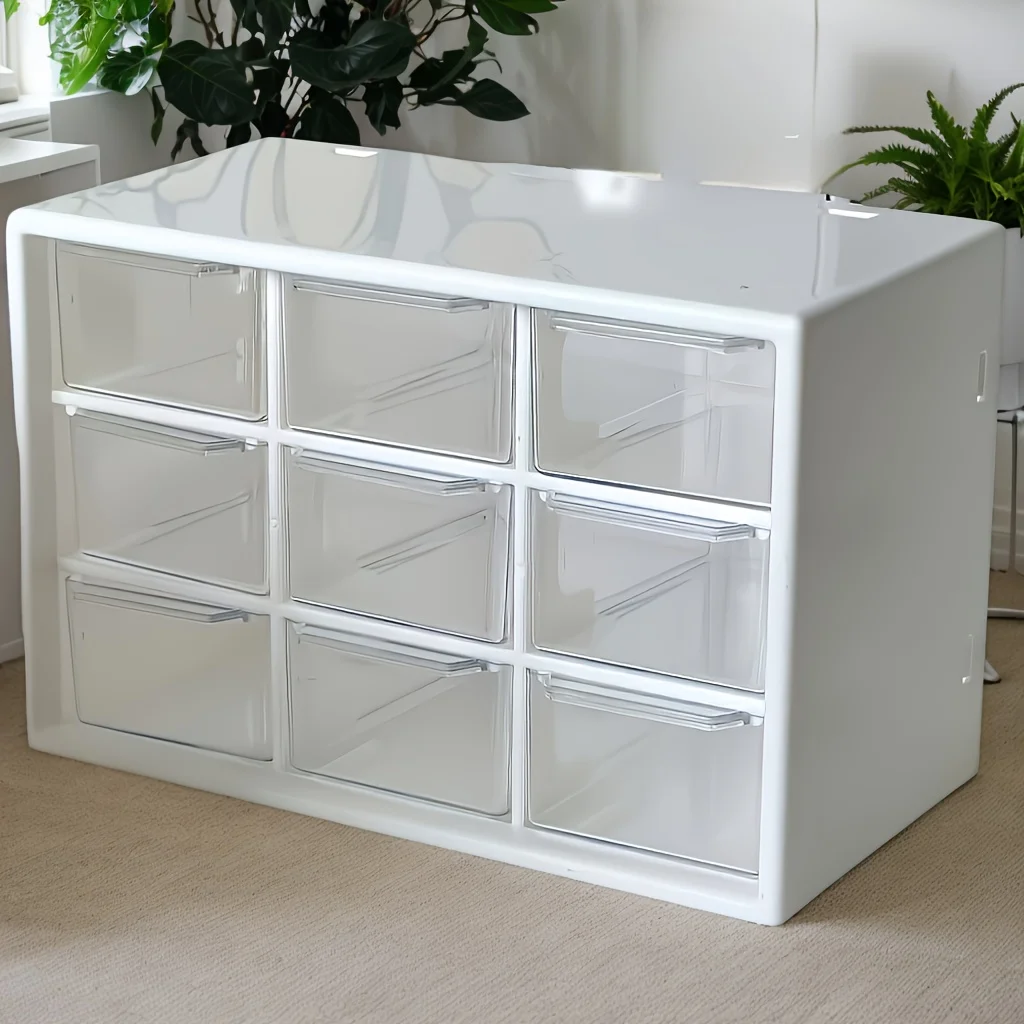 비즈 재료 보관함. 나인 그리드 서랍형 수납함은 쌓을  - Home Office Work Table 리뷰 및 가격