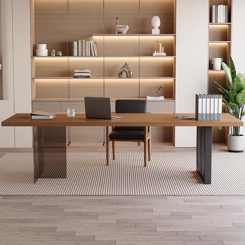 이탈리아 아크릴 플로팅 목재 사무실 책상 현대적인 심플 - Home Office Furniture 리뷰 및 가격