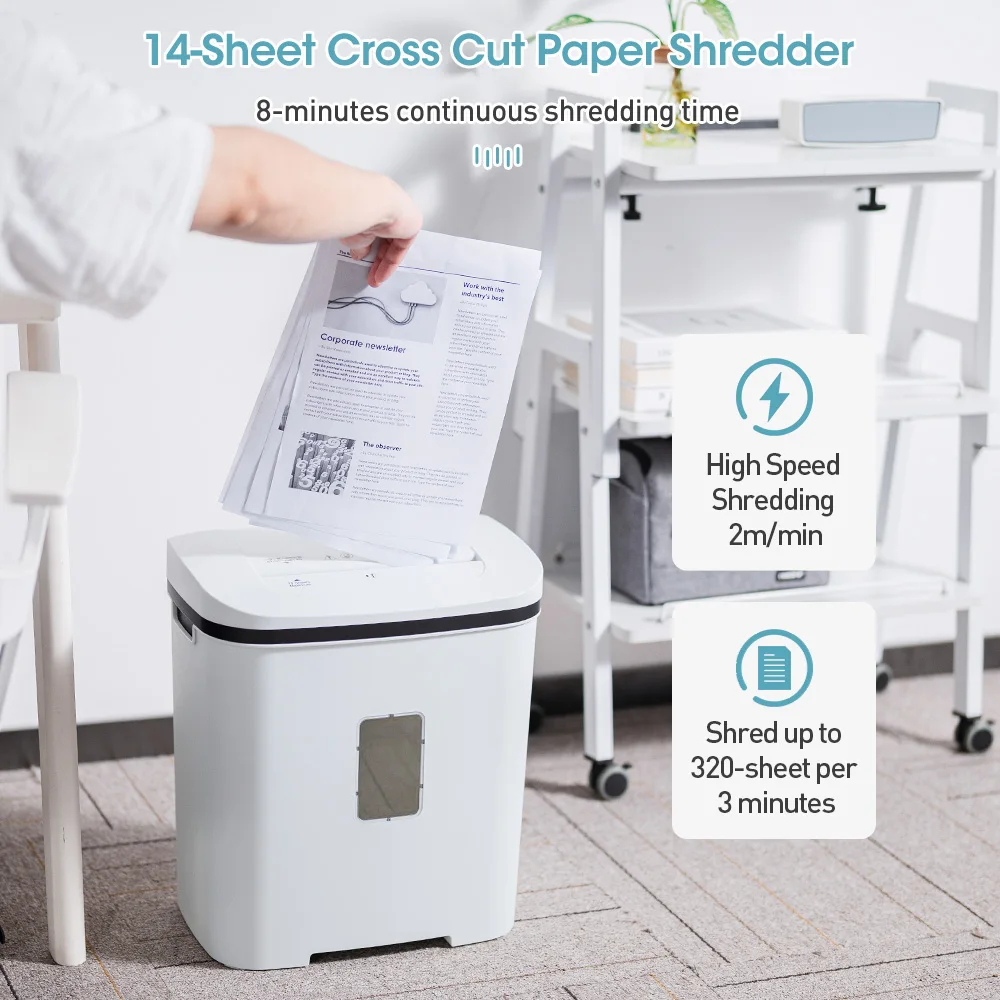 저소음 20L 사무용 종이 분쇄기 크로스 컷 신용 카드 - Home Office Paper Shredder 리뷰 및 가격