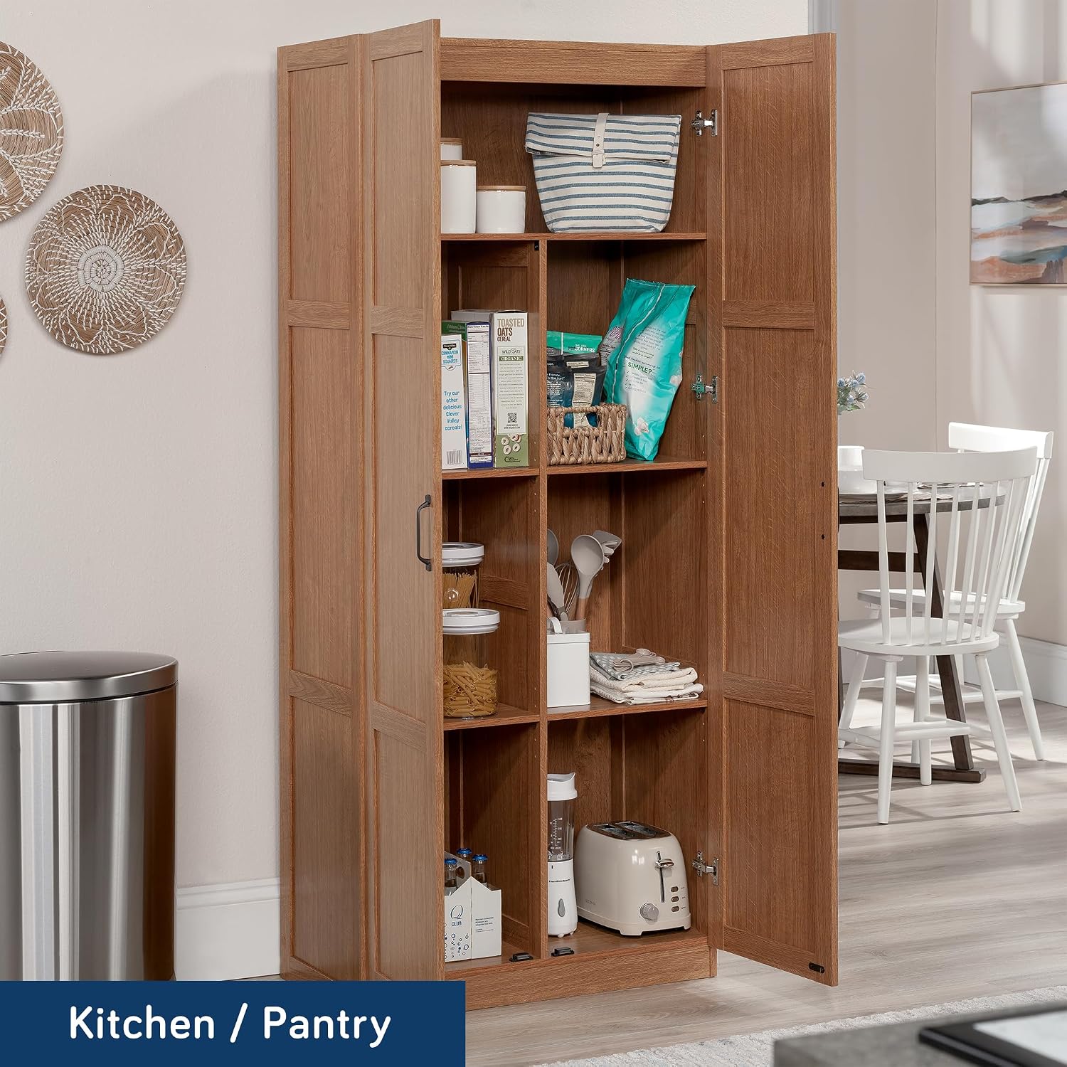 높이가 있는 수납장, 독립형 주방 식료품 저장실 정리함 - Home Office Furniture 리뷰 및 가격
