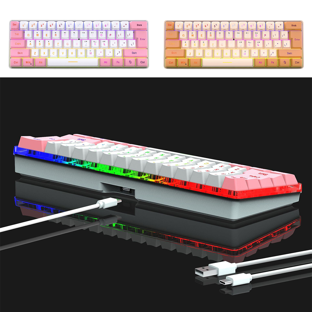 RGB 유선 기계식 키보드 61키 홈 오피스 비즈니스  - English Home Office 리뷰 및 가격