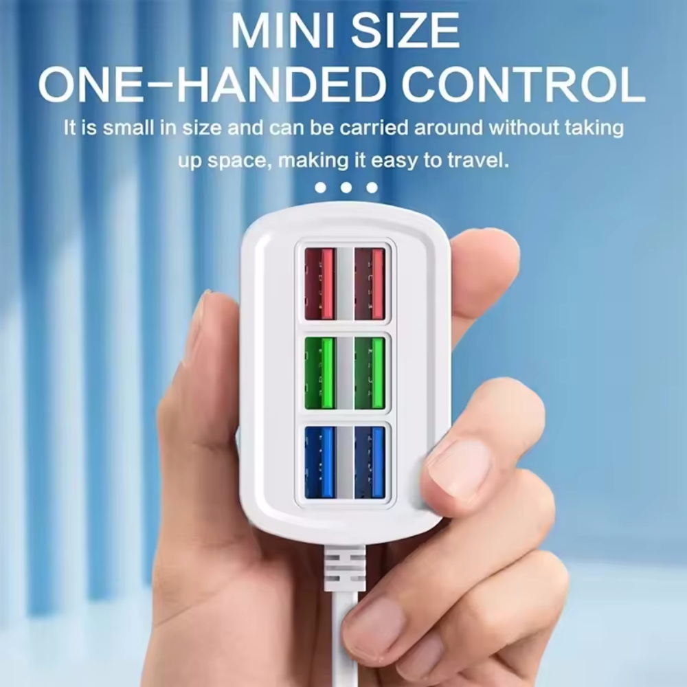 6 in 1 고속 USB 충전기, 데스크탑 충전 스테이 - Power Strip Desk 리뷰 및 가격