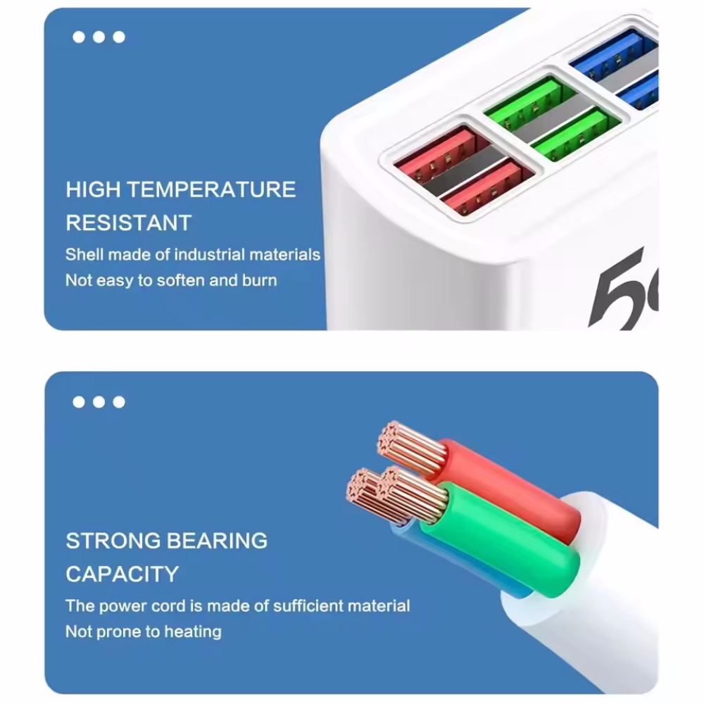 6 in 1 고속 USB 충전기, 데스크탑 충전 스테이 - Power Strip Desk 리뷰 및 가격