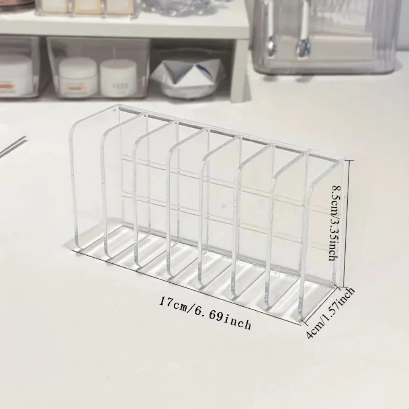 7칸 투명 플라스틱 화장품 정리함 다기능 메이크업 홀더 - Home Office Work Table 리뷰 및 가격
