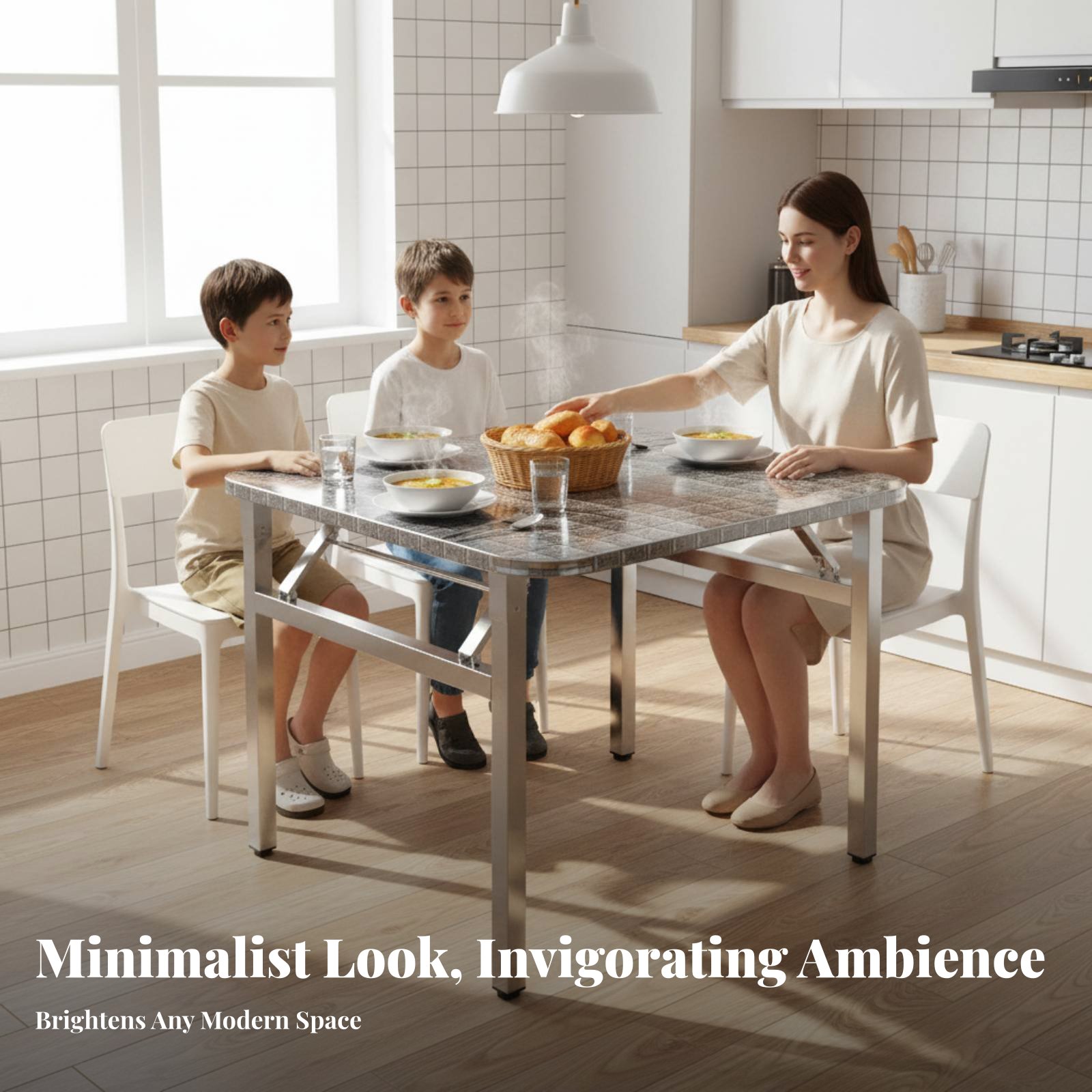 직사각형 접이식 테이블, 접이식 디자인, 식사용 가구, - Home Office Furniture 리뷰 및 가격