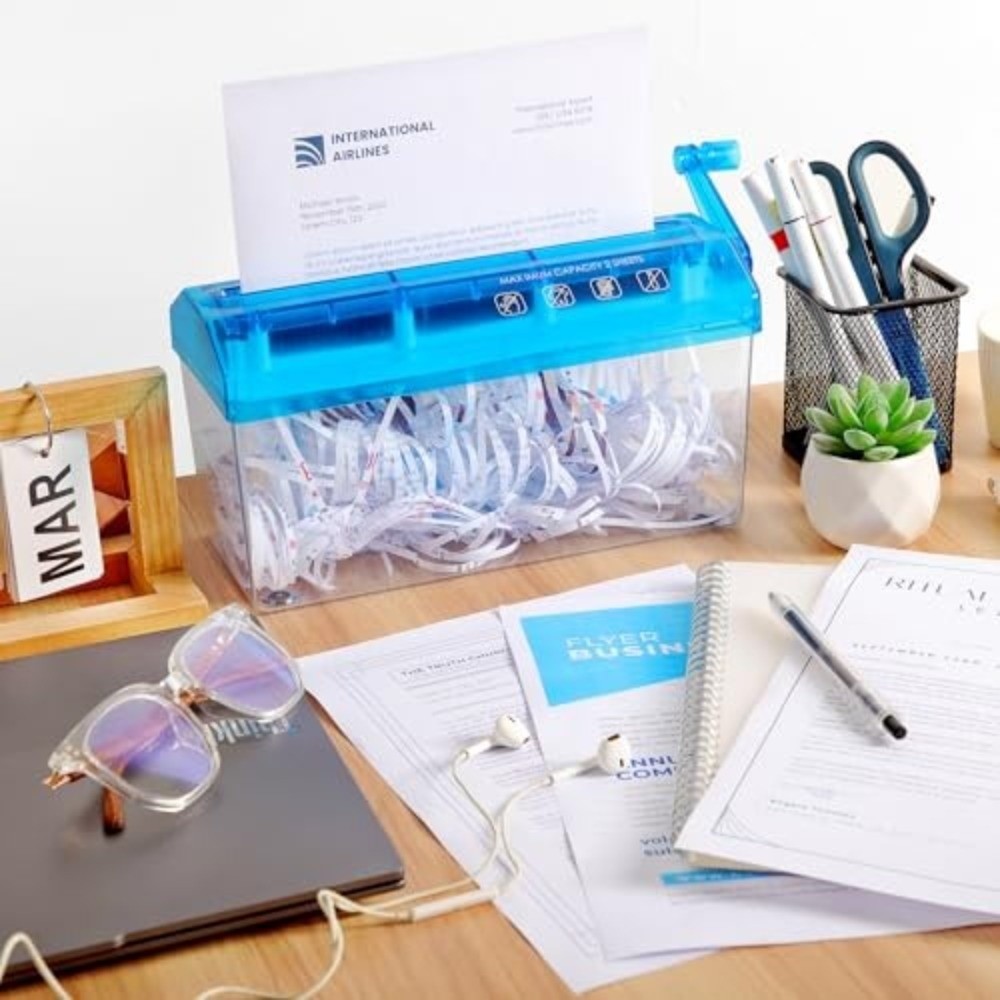 고품질 ABS 핸드 슈레더 미니 핸드 크랭크 종이 절단 - Home Office Paper Shredder 리뷰 및 가격