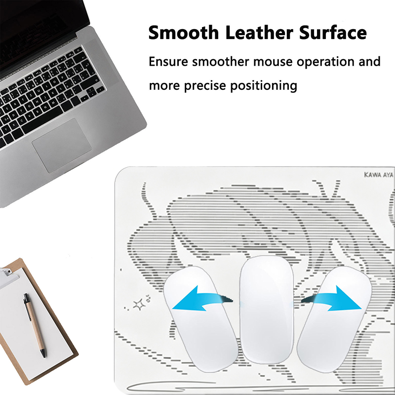 1Pcs 가죽 마우스 패드 애니메이션 엔젤 소녀 Y2k - Desk Mat Leather 리뷰 및 가격
