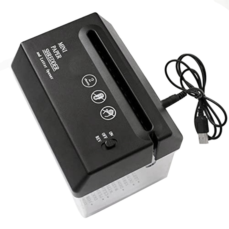 휴대용 전기 문서 파쇄기 USB 배터리 작동 문서 파쇄 - Home Office Paper Shredder 리뷰 및 가격